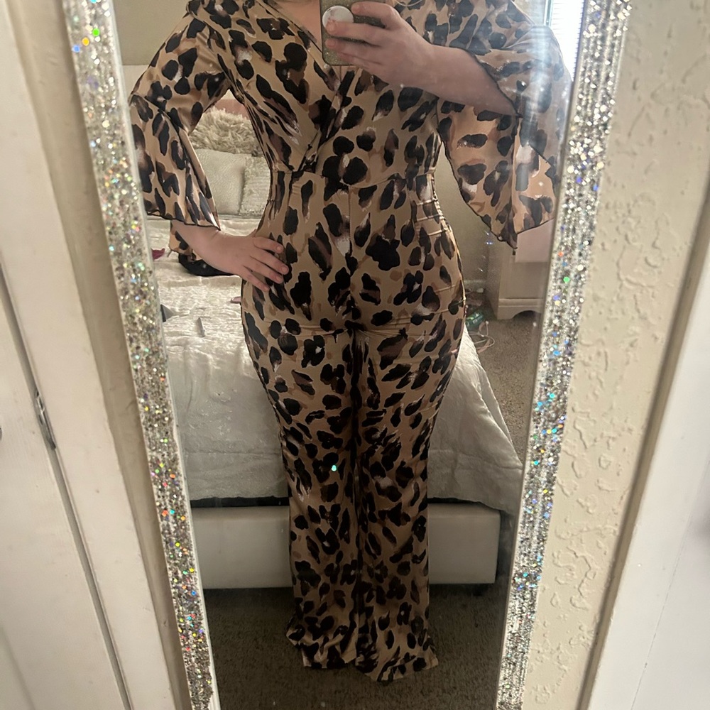 Leopard Print Women's Jumpsuit